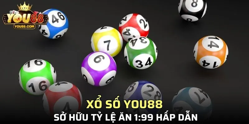 Xổ số YOU88 sở hữu tỷ lệ ăn 1:99 hấp dẫn